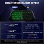 MOKO RGB Backlight Keyboard para el controlador Xbox One, Xbox Series X/S, teclado de chatpad inalámbrico con receptor 2