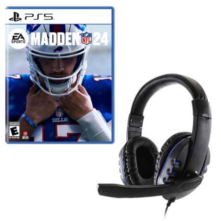 Juego de Madden NFL 24 con auriculares universales