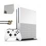 Consola de juego de Microsoft Xbox One S 500GB White With Red Dead Redemption 2 Bolt Axtion Bund como New