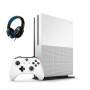 Consola de juego de Microsoft Xbox One S 500GB White With Call of Duty- Black Ops 4 Bolt Axtion Buldle utilizado