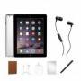 Apple iPad 4 (2012) Bundle, 16 GB, negro, Wi-Fi, auriculares internos, estuche, vidrio templado, lápiz óptico, accesorio