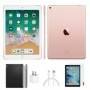 Apple iPad Pro 9.7 pulgadas 128 GB Rose Gold Wi-Fi solamente-vidrio templado, caja genérica y cargador (A1673) (restaura