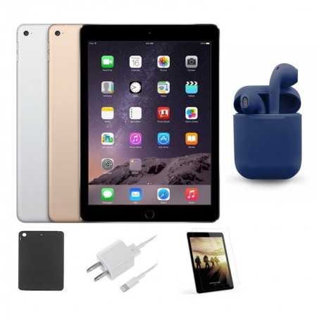 Restaurado | Apple iPad Air 2 | Retina de 9.7 pulgadas | Solo wi-fi | 128 GB | Último sistema operativo | Paquete: vidri